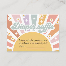 Groovy Diaper Raffle Begleitkarte