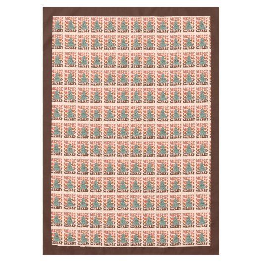 Groovy Dining Cloth Retro Pastel Holiday Magic Tischdecke (Vorderseite)