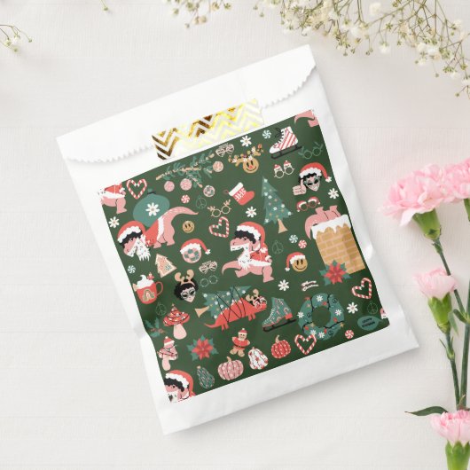 groovy disco ball christmas dinosaurs  geschenktütchen (Versiegelt)