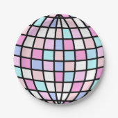 Groovy Disco Ball Geburtstag Pappteller (Vorderseite)