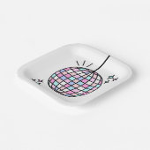 Groovy Disco Ball Geburtstag Pappteller (Gewinkelt)