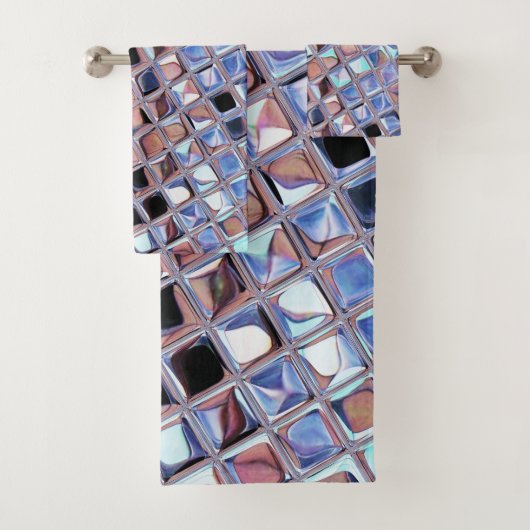 Groovy Disco Ball Mirror Ball Badhandtuch Set (Insitu)