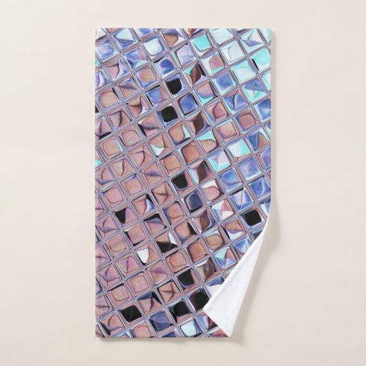 Groovy Disco Ball Mirror Ball Badhandtuch Set (Handtuch)