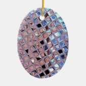 Groovy Disco Ball Mirror Ball Keramikornament (Vorne)
