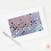 Groovy Disco Ball Mirror Ball Rechteckiger Aufkleber (Umschlag)