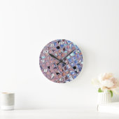 Groovy Disco Ball Mirror Ball Runde Wanduhr (Zuhause)
