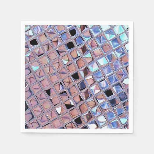 Groovy Disco Ball Mirror Ball Serviette (Vorderseite)