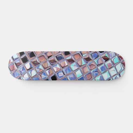 Groovy Disco Ball Mirror Ball Skateboard (Horizontal)