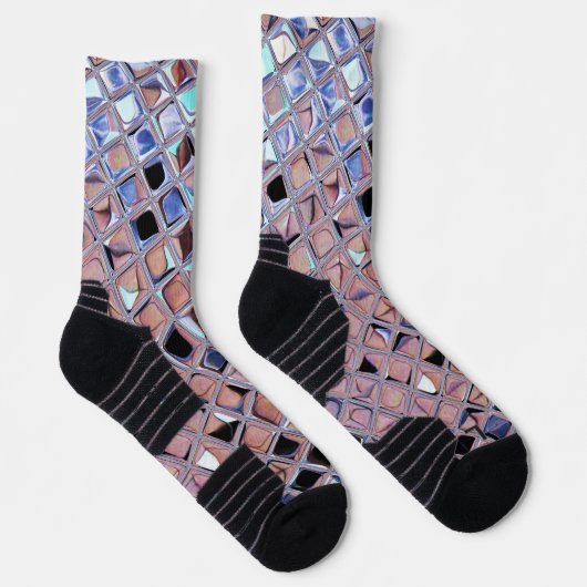 Groovy Disco Ball Mirror Ball Socken (Rechts)