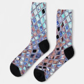 Groovy Disco Ball Mirror Ball Socken (Linkes Detail)