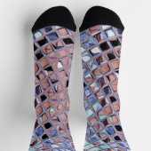 Groovy Disco Ball Mirror Ball Socken (Oben)