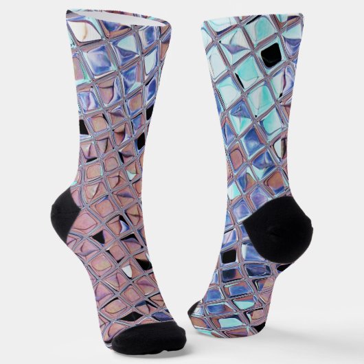 Groovy Disco Ball Mirror Ball Socken (Gewinkelt)