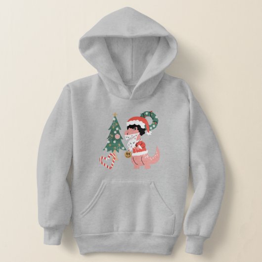 groovy disco christmas tree dinosaur hoodie (Ablage )