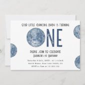 Groovy Disco Dancing Baby First Birthday Einladung (Vorderseite)