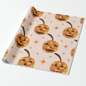 Groovy Disco Halloween Pumpkins Muster Geschenkpapier (Ungerollt)