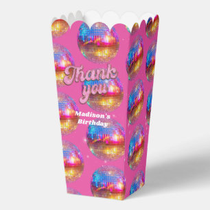Groovy Disco Kugel Geburtstagsfeier Gold Rosa Glit Geschenkschachtel