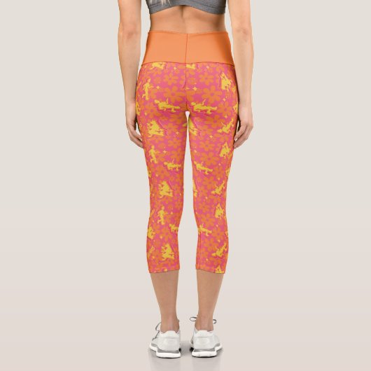 Groovy Disco Scooby-Doo Muster Capri Leggings (Rückseite)