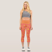 Groovy Disco Scooby-Doo Muster Capri Leggings (Vorderseite)