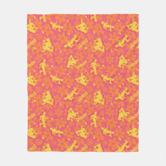 Groovy Disco Scooby-Doo Muster Fleecedecke (Vorderseite)