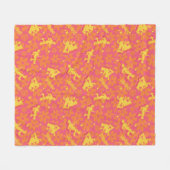 Groovy Disco Scooby-Doo Muster Fleecedecke (Vorderseite (Horizontal))