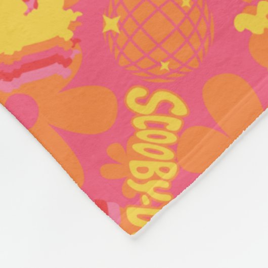 Groovy Disco Scooby-Doo Muster Fleecedecke (Ecke)