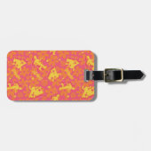 Groovy Disco Scooby-Doo Muster Gepäckanhänger (Vorderseite horizontal)