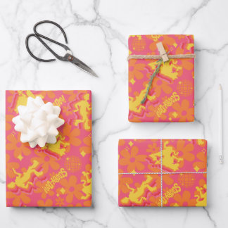 Groovy Disco Scooby-Doo Muster Geschenkpapier Set