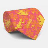 Groovy Disco Scooby-Doo Muster Krawatte (Gerollt)