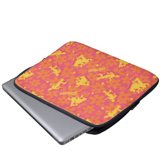 Groovy Disco Scooby-Doo Muster Laptopschutzhülle (Vorne Knopf)