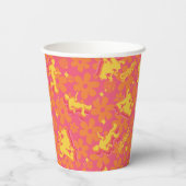 Groovy Disco Scooby-Doo Muster Pappbecher (Rückseite)