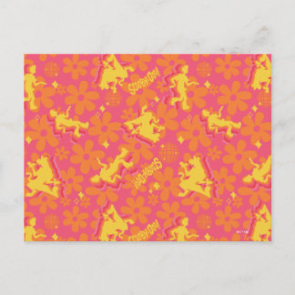 Groovy Disco Scooby-Doo Muster Postkarte