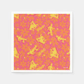 Groovy Disco Scooby-Doo Muster Serviette (Vorderseite)