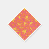 Groovy Disco Scooby-Doo Muster Serviette (Ecke)