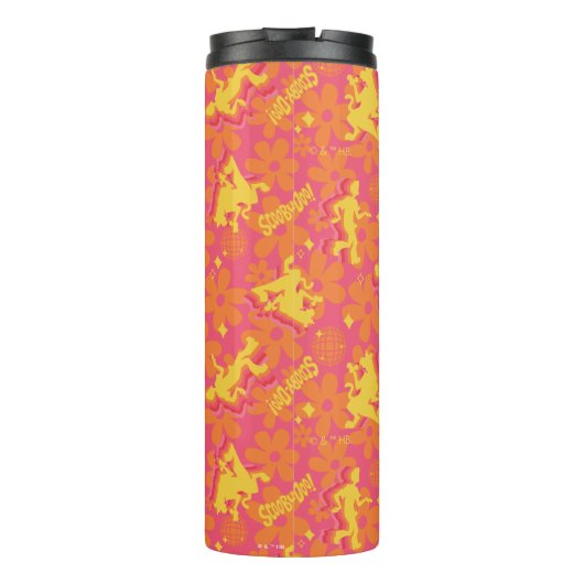 Groovy Disco Scooby-Doo Muster Thermosbecher (Rückseite)