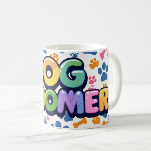 Groovy Dog Groomer Kaffeetasse (VorderseiteRechts)