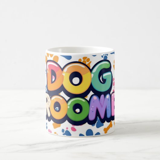 Groovy Dog Groomer Kaffeetasse (Mittel)