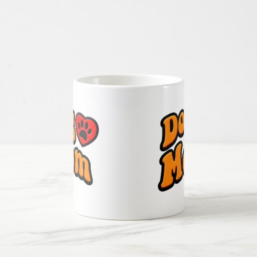 Groovy Dog Mama Zeichnend Kaffeetasse (Mittel)