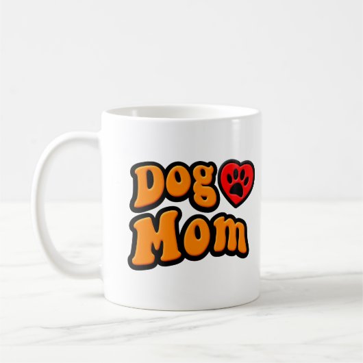Groovy Dog Mama Zeichnend Kaffeetasse (Links)