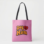 Groovy Dog Mama Zeichnend Tasche (Vorderseite)