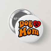 Groovy Dog Mom Drawing Button (Vorne & Hinten)