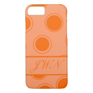 Groovy Dots #10 mit Monogramm Case-Mate iPhone Hülle