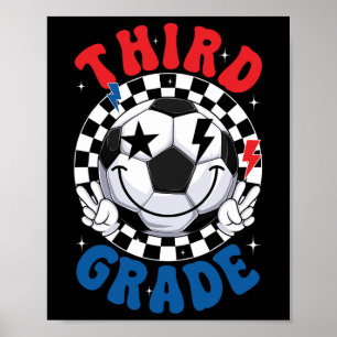 Groovy Drittklässler-Mannschaftsfußball erster Sch Poster