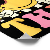 Groovy du Got diesen Smile Face Testing Day Teache Poster (Ecke)