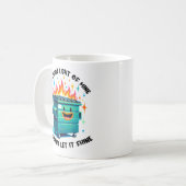 Groovy Dumpster fire Dieses kleine Licht von mir Kaffeetasse (Vorderseite Links)