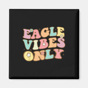 Groovy Eagle Schul Sport Fan Teamgeist Fußball Magnet
