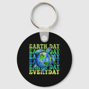 Groovy Earth Day Alltag Shirt Earth Day 22. April Schlüsselanhänger