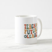 Groovy Earth Tones Teacher Quote Art Kaffeetasse (VorderseiteRechts)