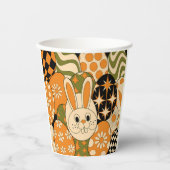 Groovy Easter Bunny Party Paper Cups Pappbecher (Vorderseite)
