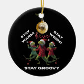 Groovy Echse Keramik Ornament (Vorne)