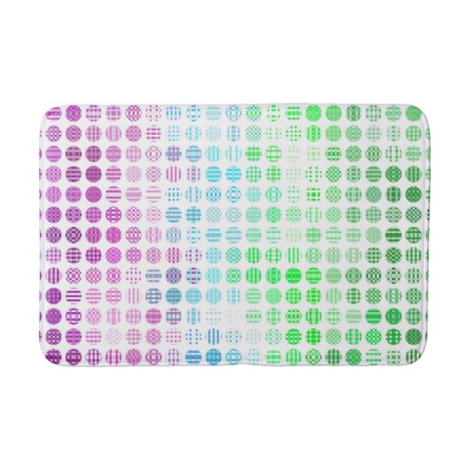 Groovy Eclectic Boho Abstract Toric Pride-Flagge Badematte (Vorderseite)